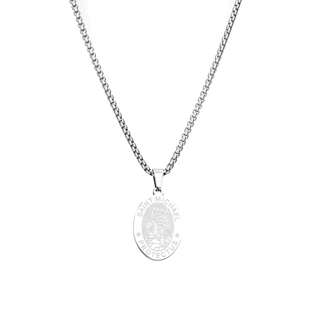 ゴールドネックレス 聖像柄メダルペンダント ネックレス