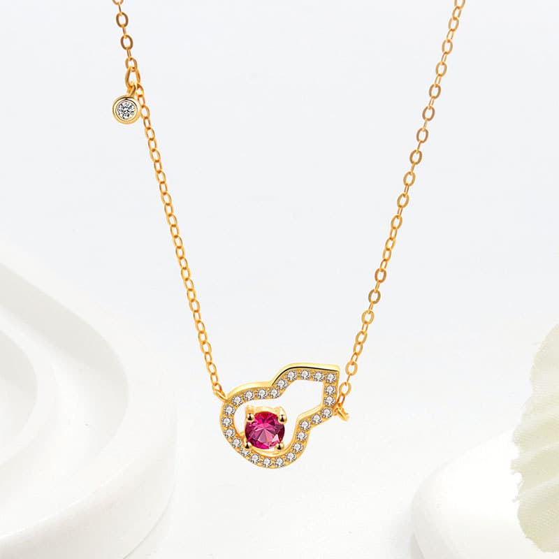 ゴールドアクセサリー 煌めきハート ネックレス&ブレスレット セット
