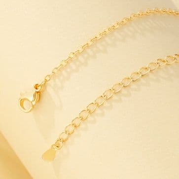 金 ネックレス 蝶々モチーフ縦長チェーンネックレス