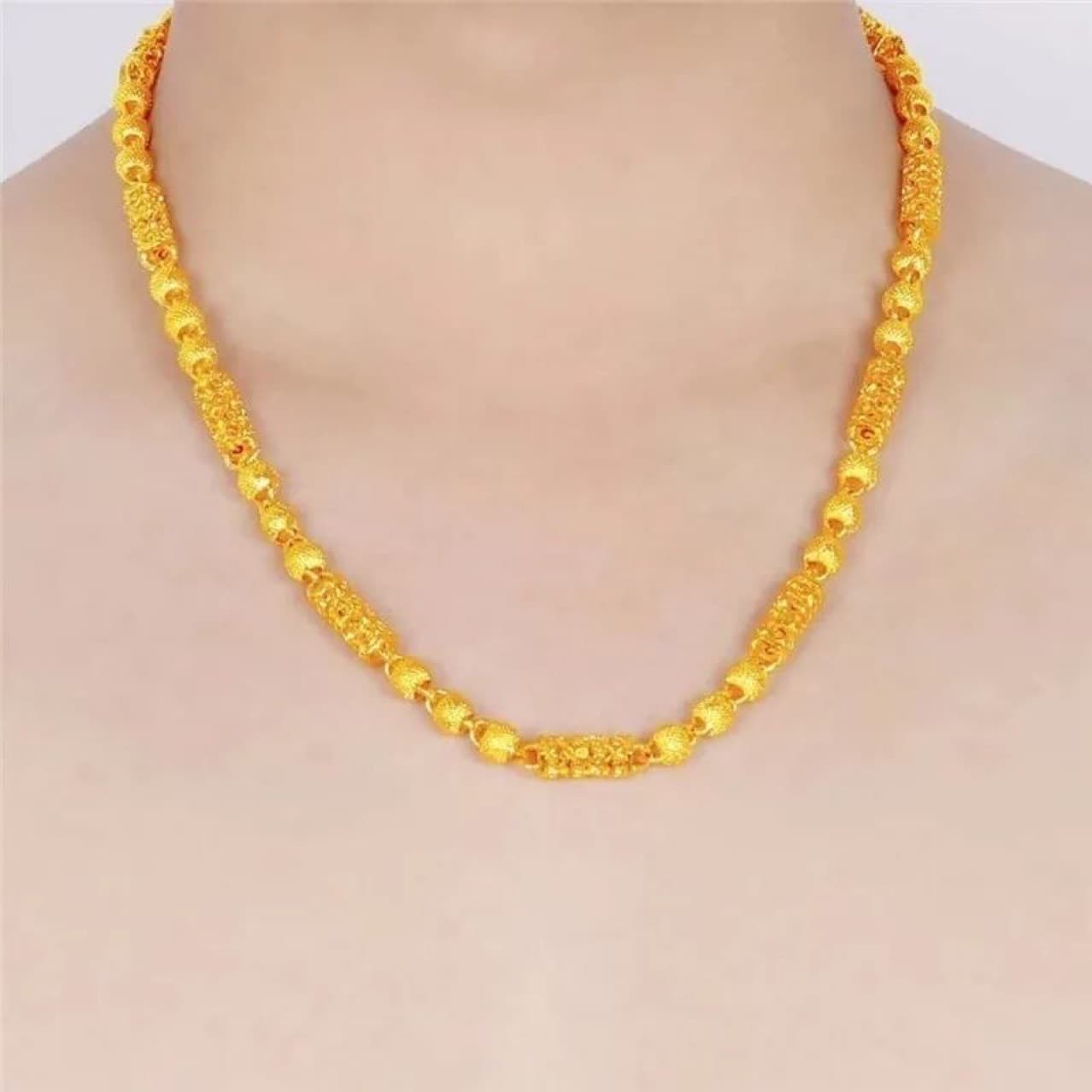 ゴールドアクセサリー 高級装飾球玉ネックレス・ブレスレット